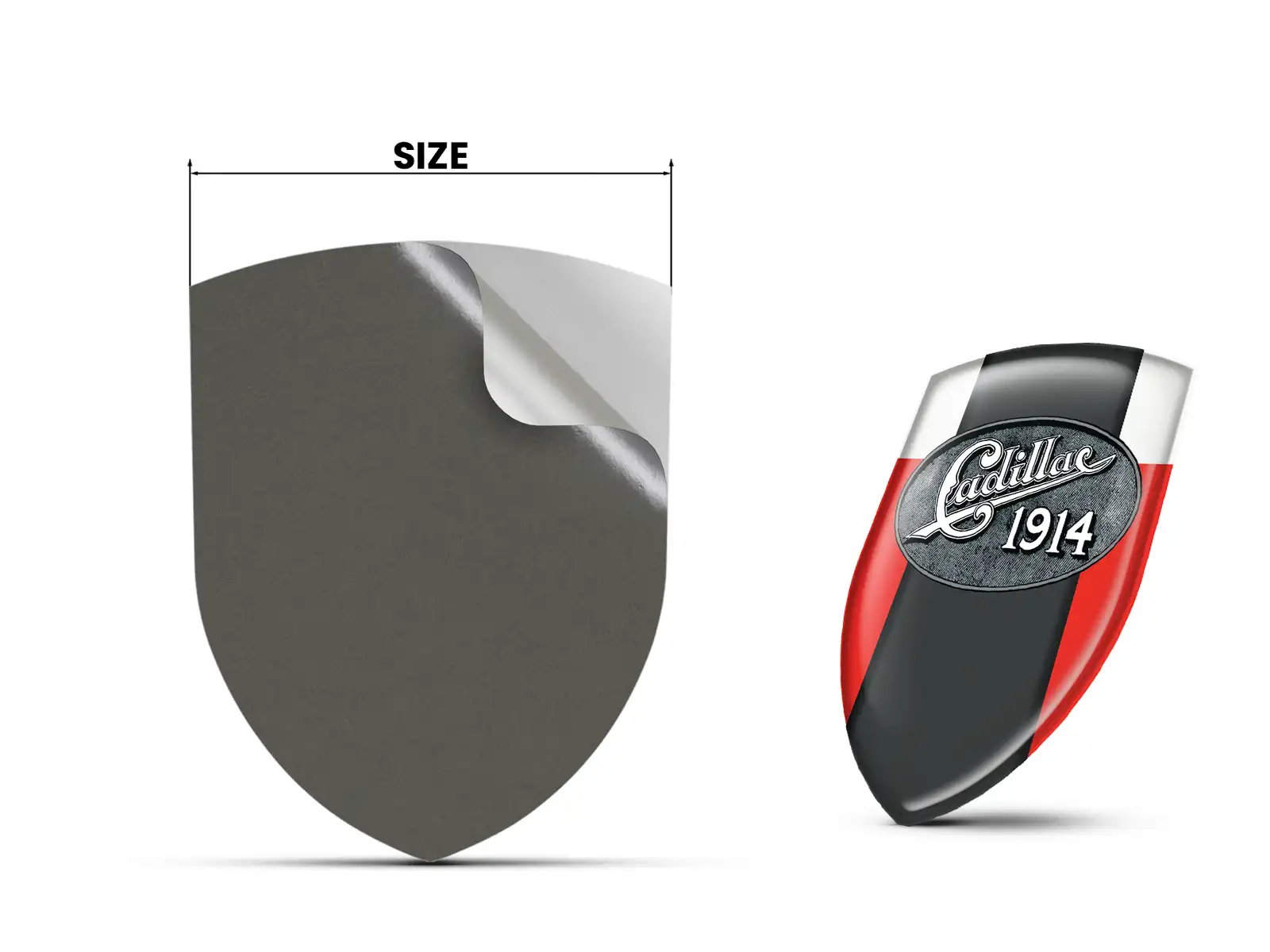 Cadillac Stickers Silicone Limité Bombé Course Tuning ST